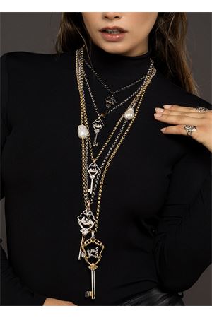 key pendant with Faraglioni rocks of Capri Angela Puttini Gioielli | CL1317-BRARGENTO